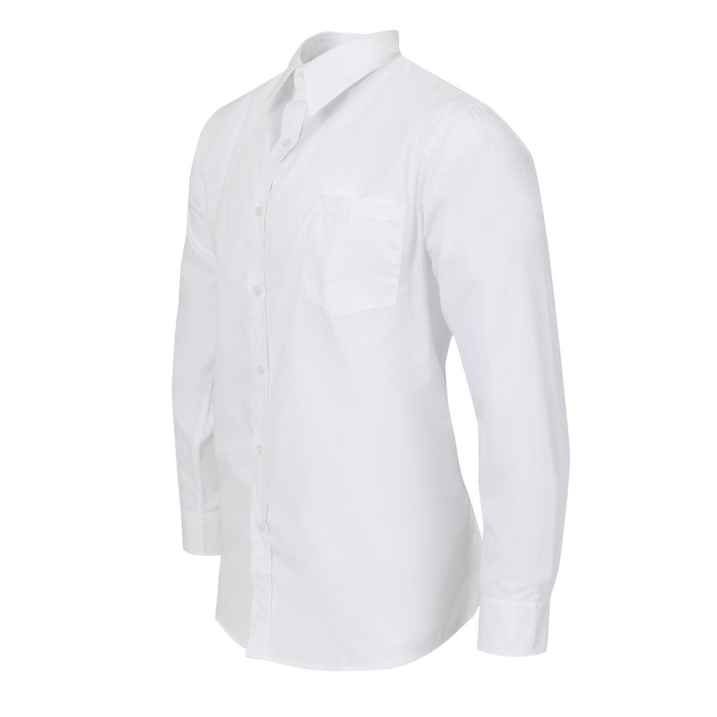 Chemise mixte Uniform Works manches longues blanche M