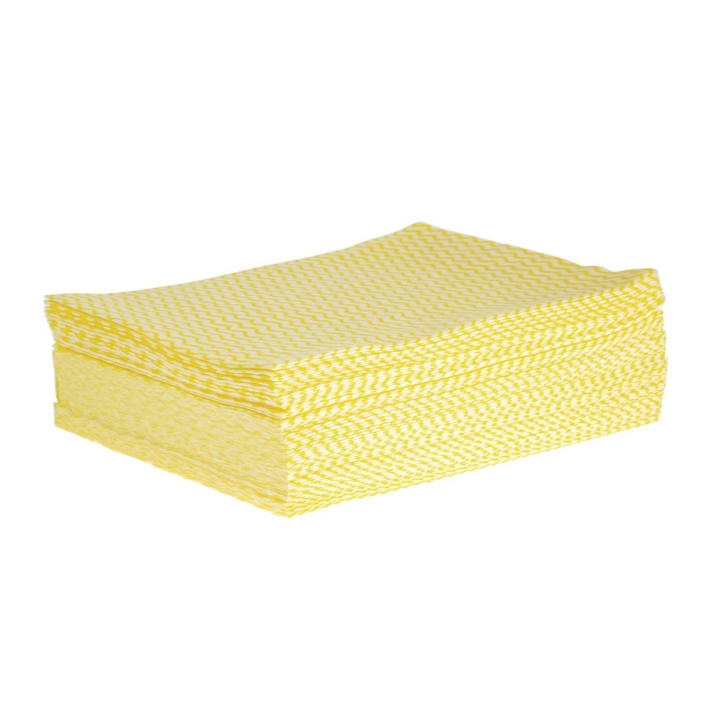 Chiffons Solonet Jantex jaunes (Lot de 50)