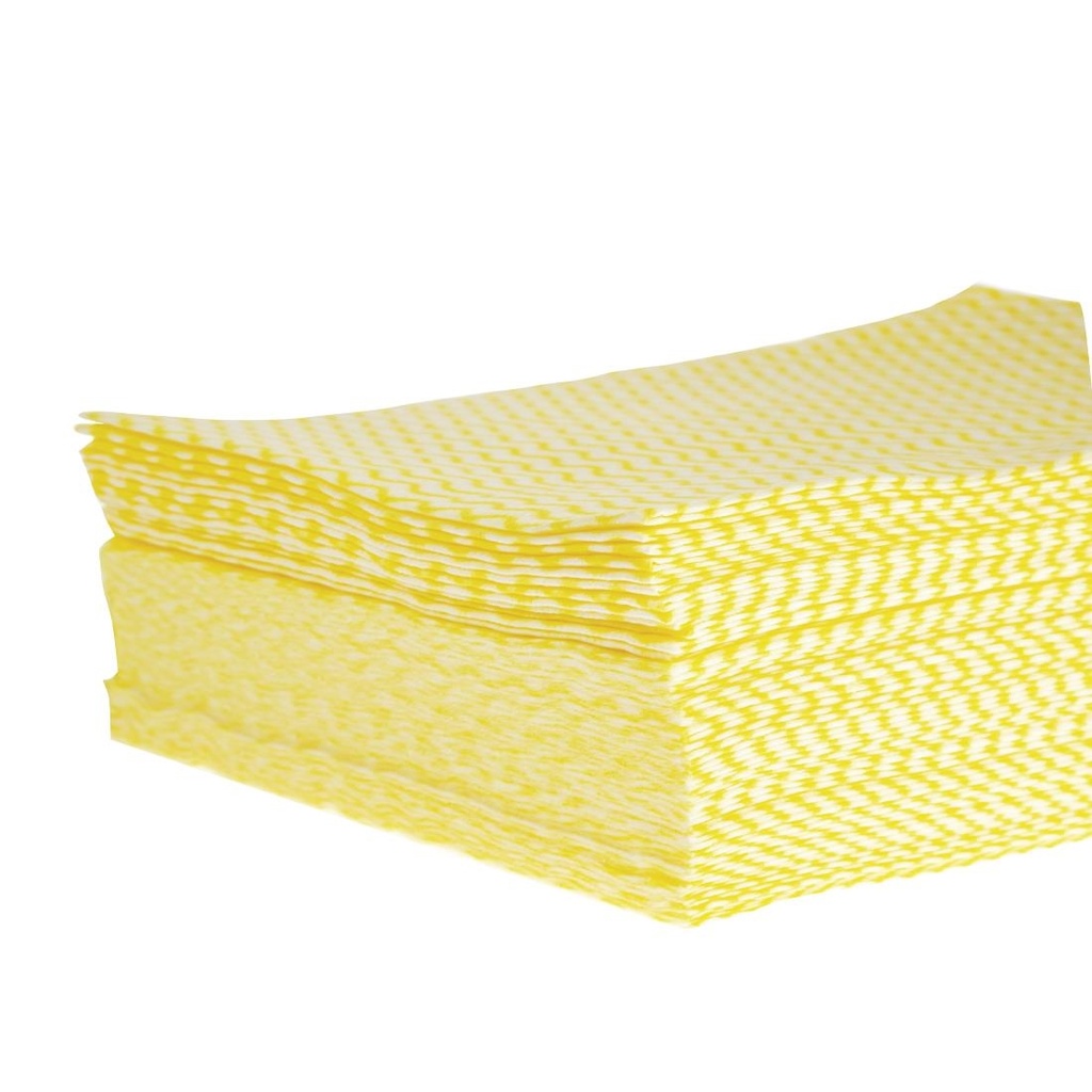 Chiffons Solonet Jantex jaunes (Lot de 50)