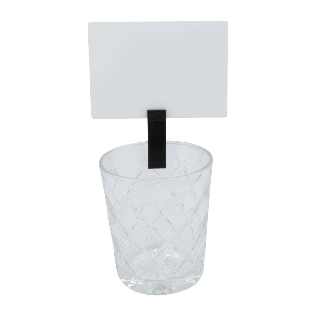 Clips porte-étiquettes Securit (lot de 6)