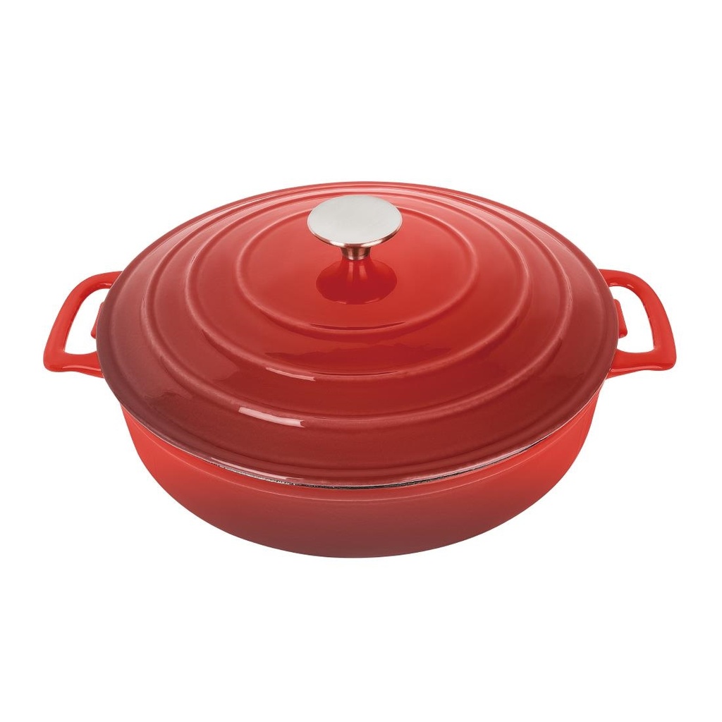 Cocotte en fonte ronde Vogue 3,5L rouge