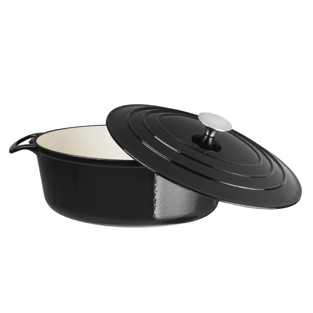 Cocotte ovale Vogue noire 5L