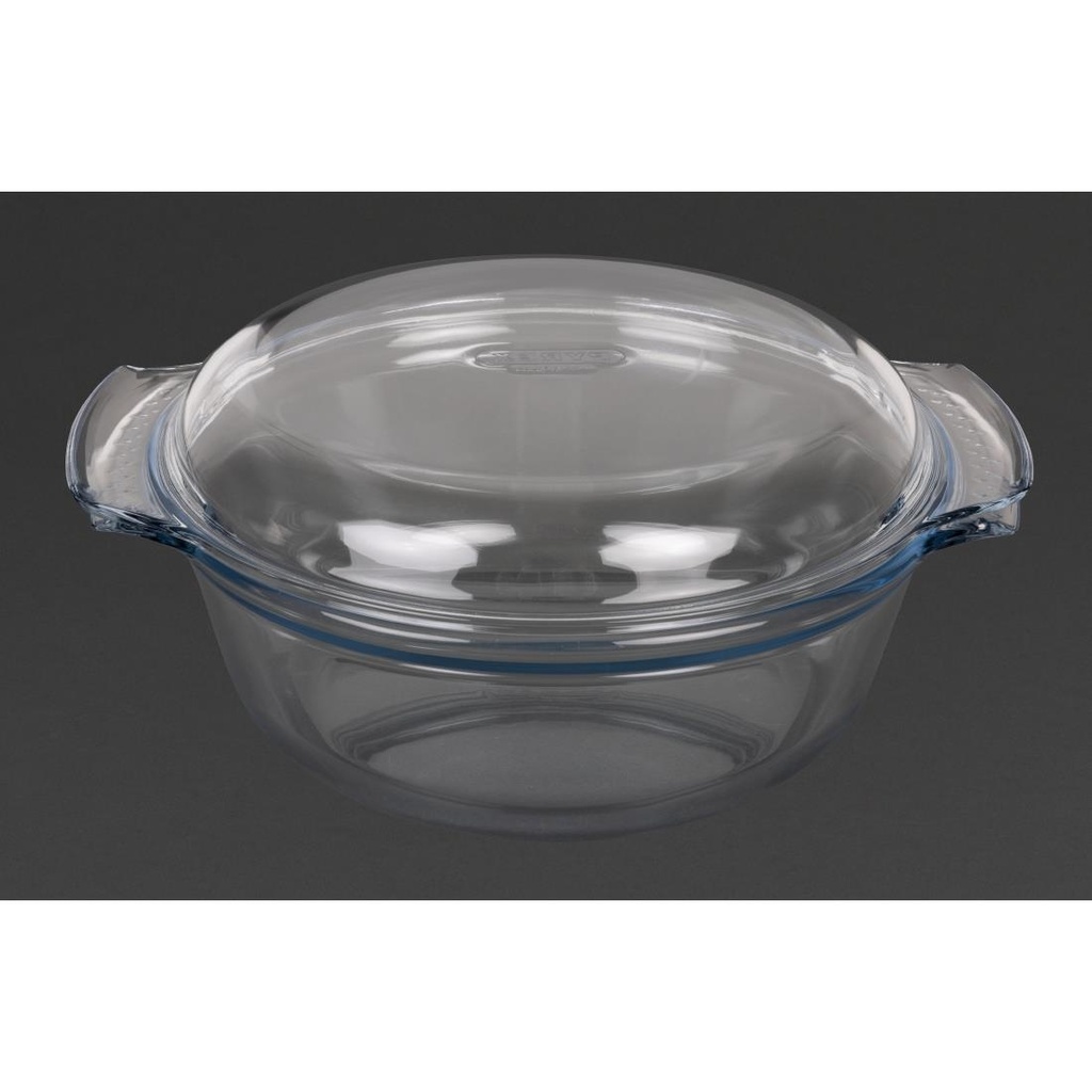 Cocotte ronde en verre Pyrex 3,75L