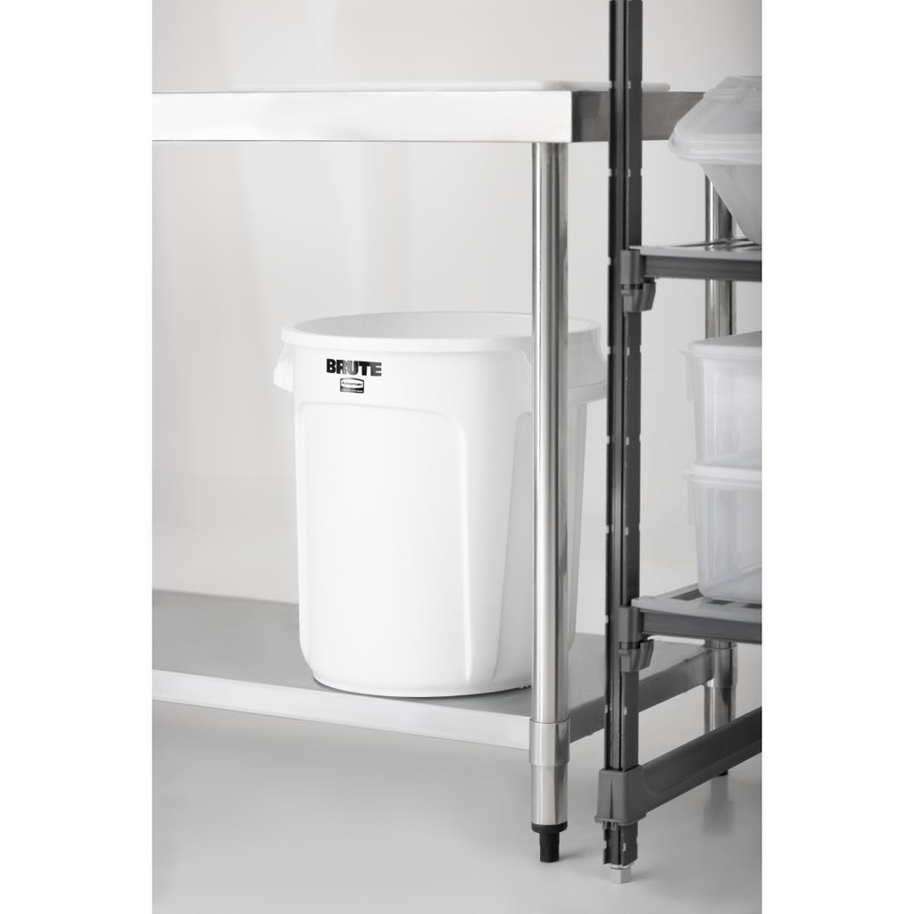 Collecteur Rubbermaid Brute blanc 37,9L