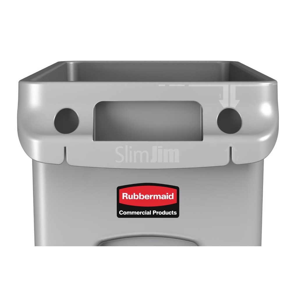 Collecteur Slim Jim Rubbermaid 60L