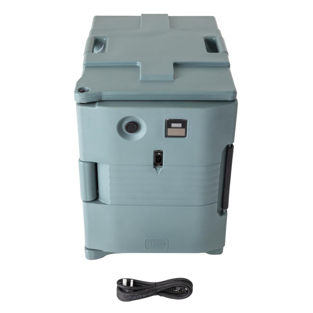 Conteneur alimentaire isotherme chauffant Cambro Camcart bleu ardoise