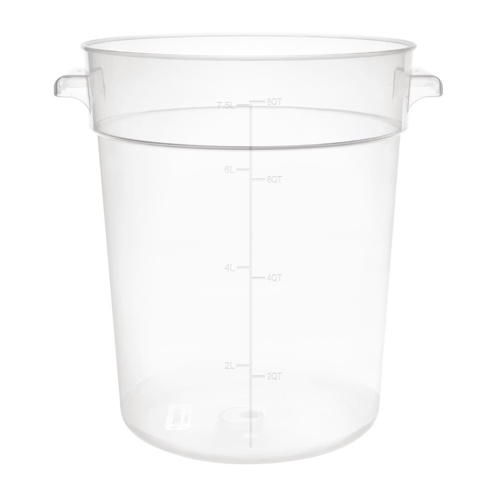 Conteneur alimentaire rond en polypropylène Vogue 7,5L