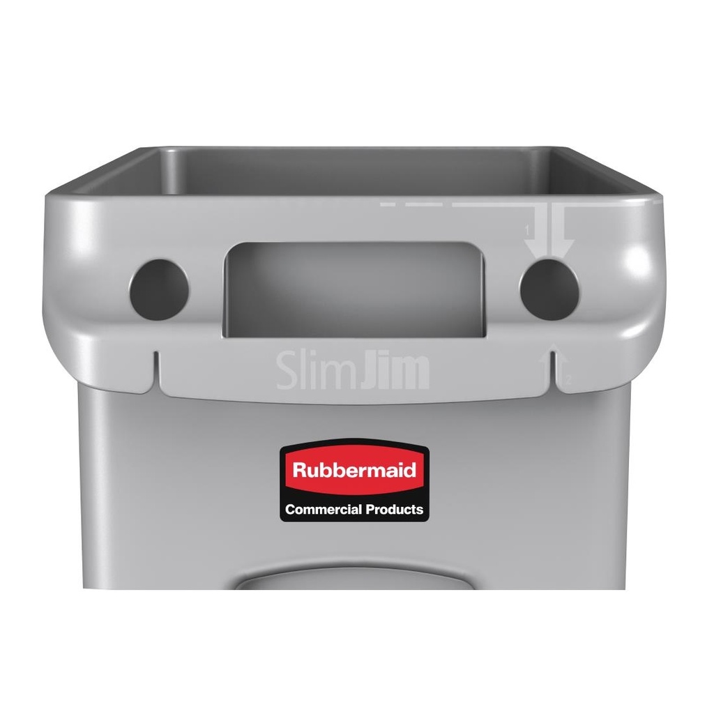 Conteneur Rubbermaid Slim Jim 87L