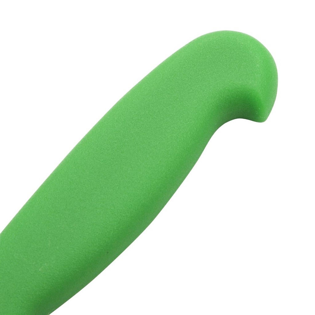 Couteau à légumes denté Hygiplas vert 100mm