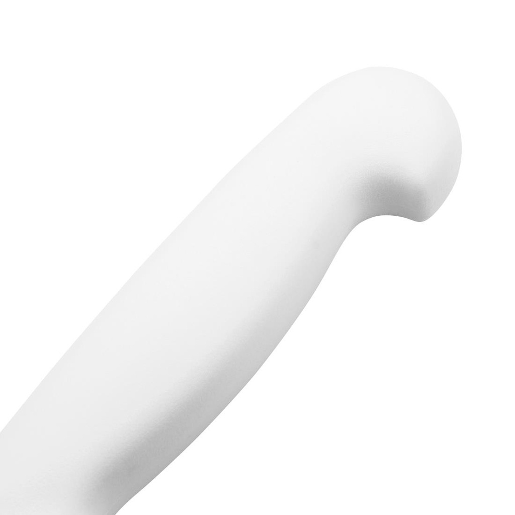 Couteau à trancher denté Hygiplas blanc 255mm