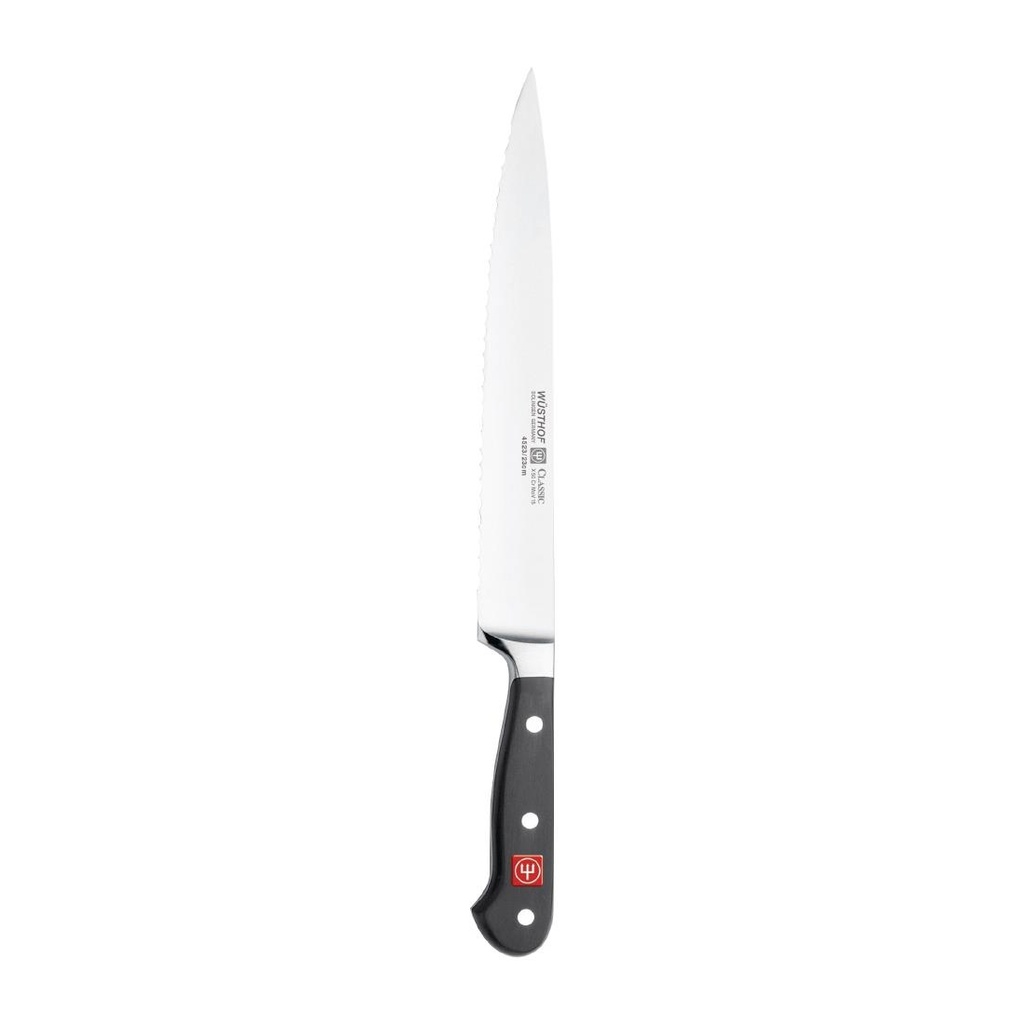 Couteau à trancher denté Wusthof Classic 23cm