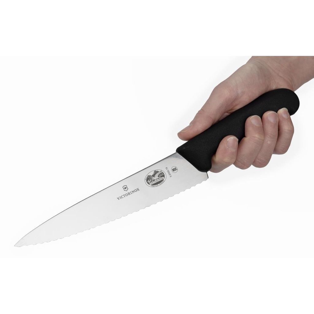 Couteau de cuisinier denté Fibrox Victorinox 190mm