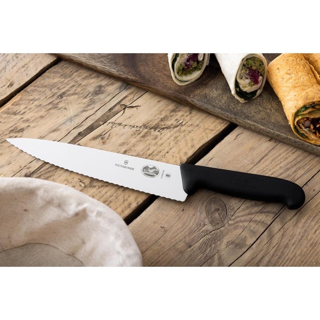 Couteau de cuisinier denté Fibrox Victorinox 220mm