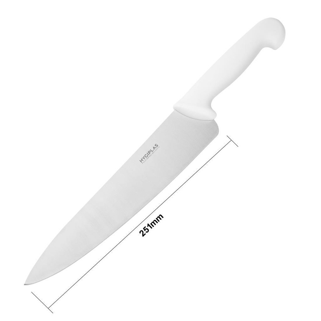 Couteau de cuisinier Hygiplas blanc 255mm