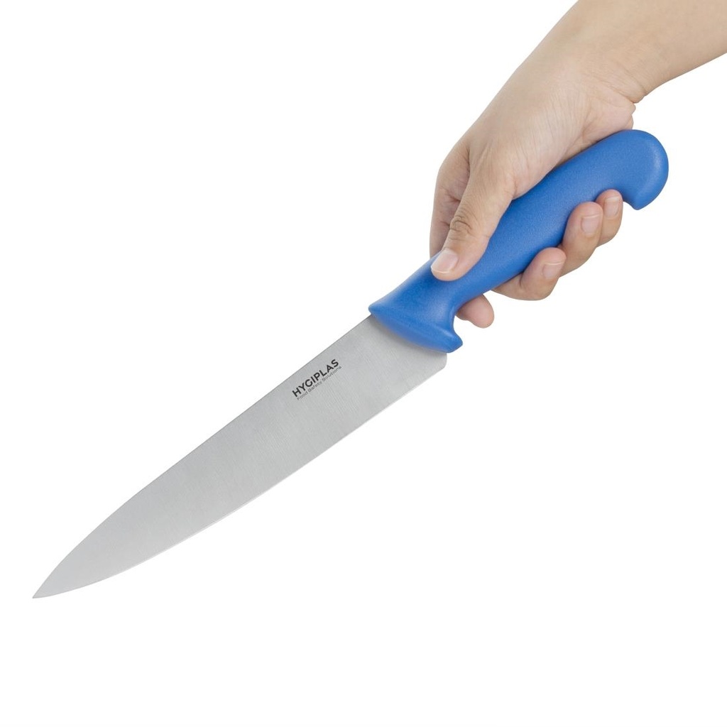 Couteau de cuisinier Hygiplas bleu 215mm