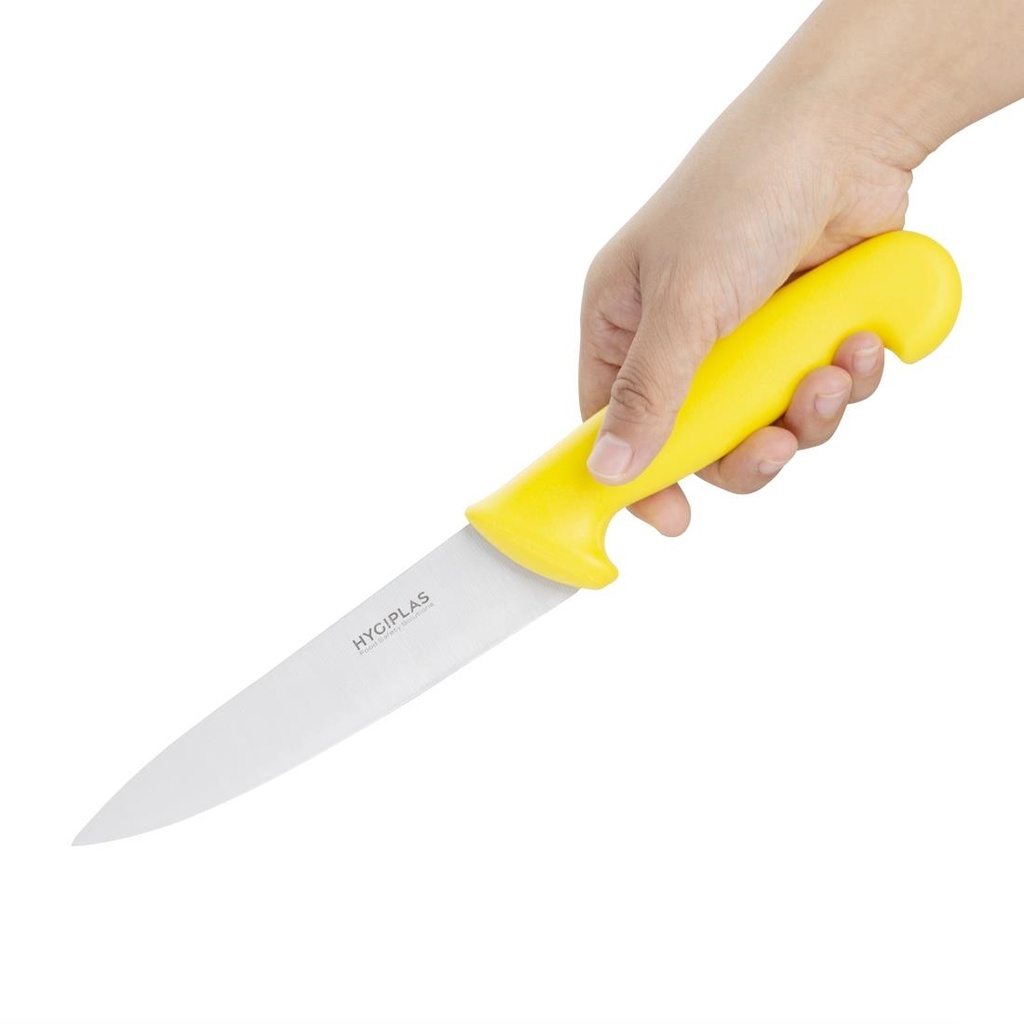 Couteau de cuisinier Hygiplas jaune 160mm