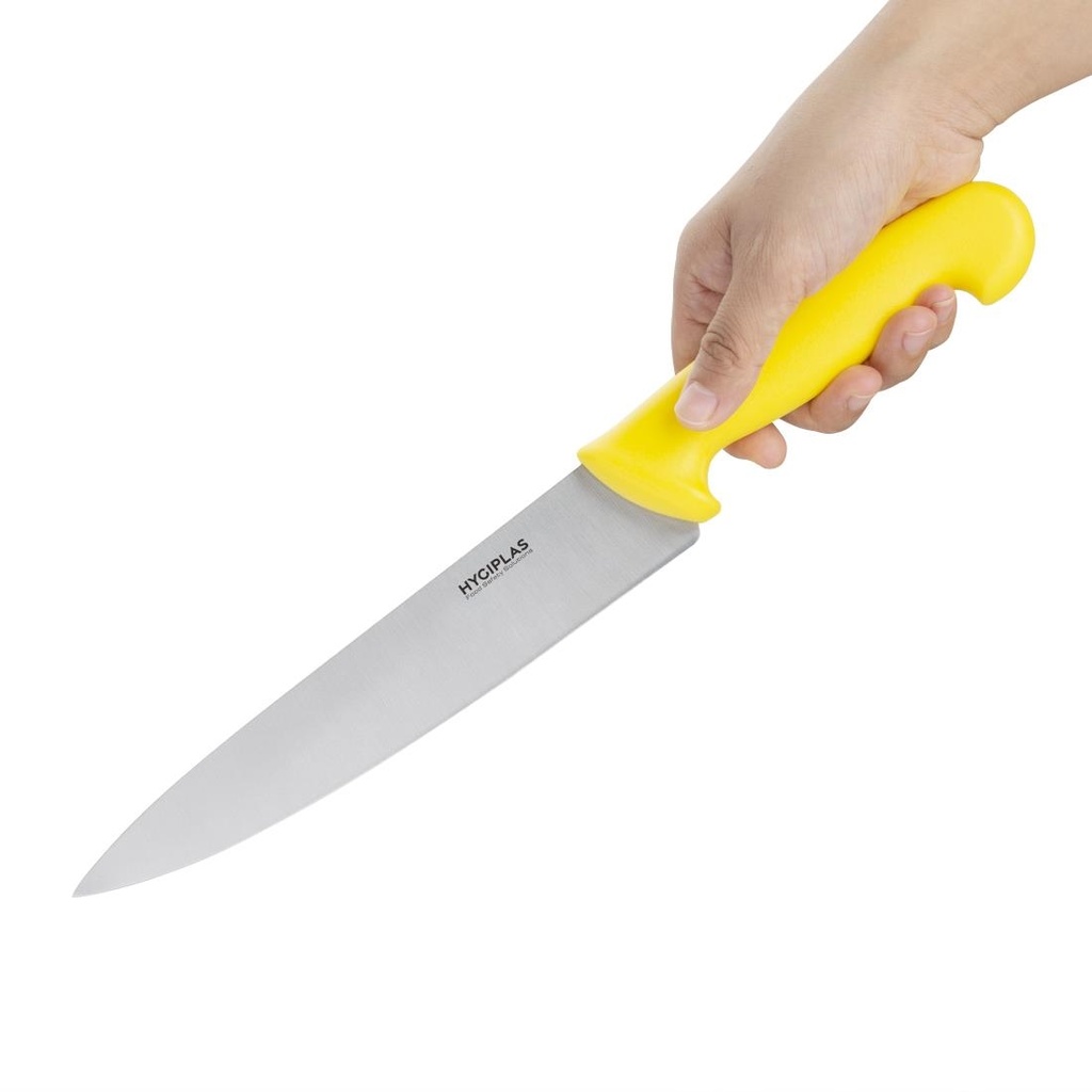 Couteau de cuisinier Hygiplas jaune 215mm