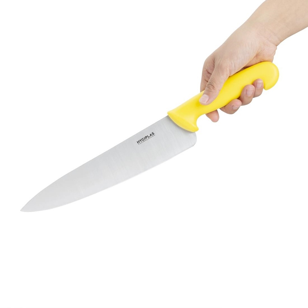 Couteau de cuisinier Hygiplas jaune 255mm