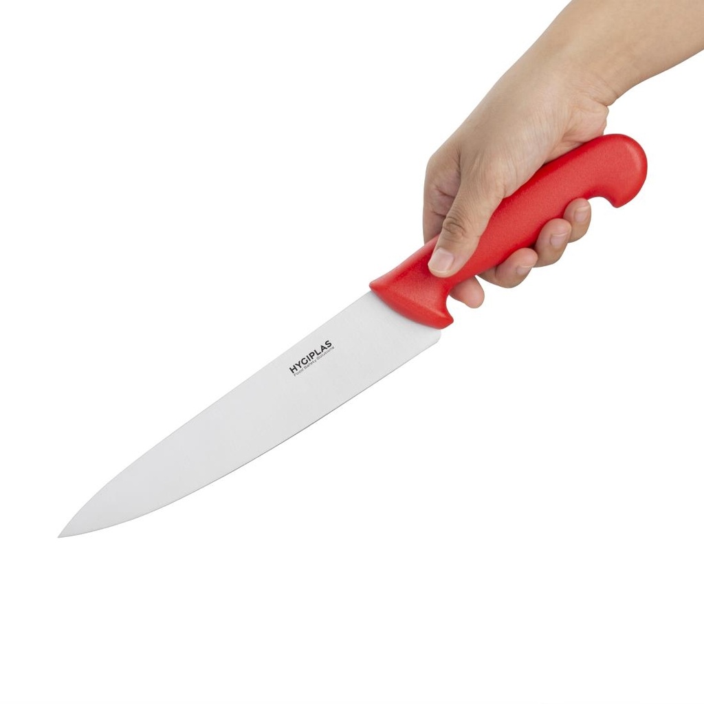 Couteau de cuisinier Hygiplas rouge 215mm