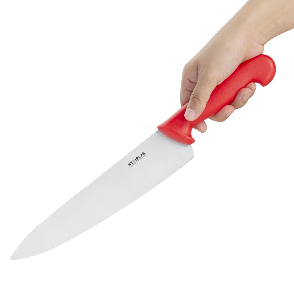 Couteau de cuisinier Hygiplas rouge 255mm