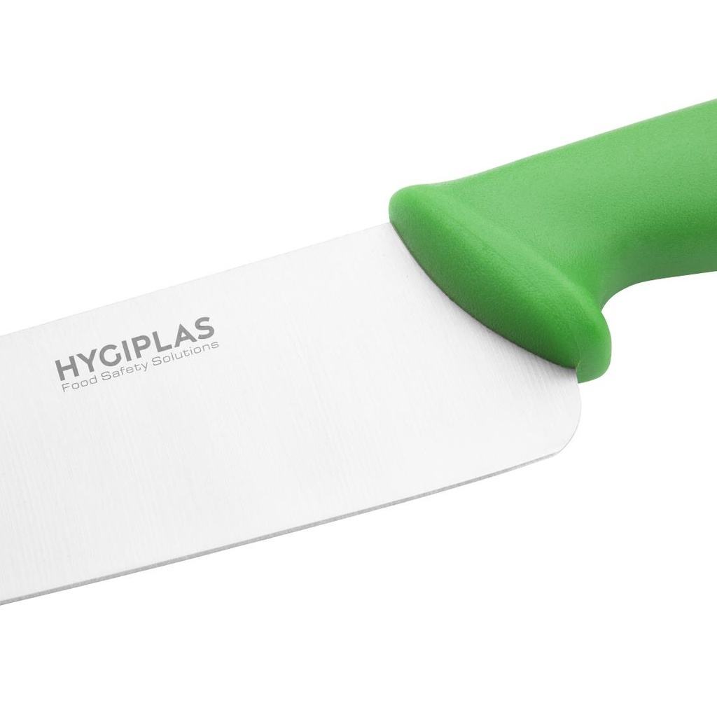 Couteau de cuisinier Hygiplas vert 255mm