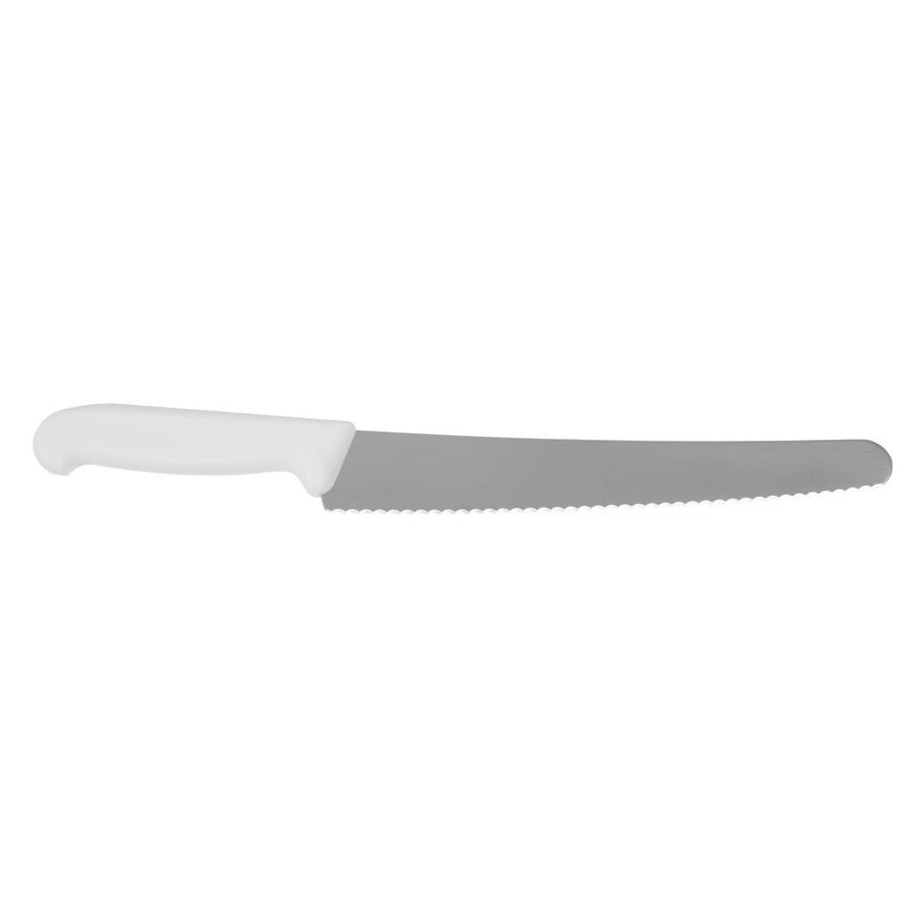 Couteau pâtissier lame dentée Victorinox blanc 26cm