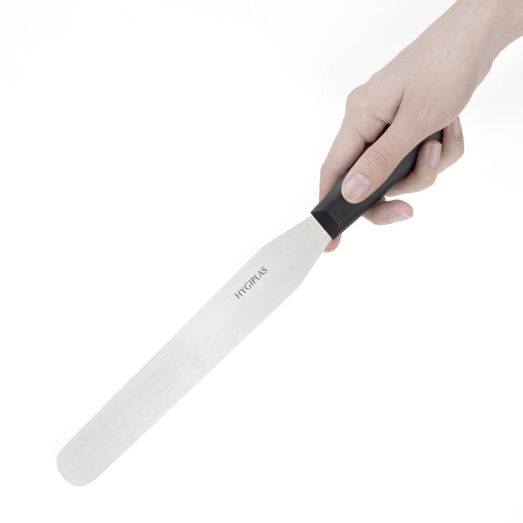 Couteau spatule à lame droite Hygiplas noir 255mm