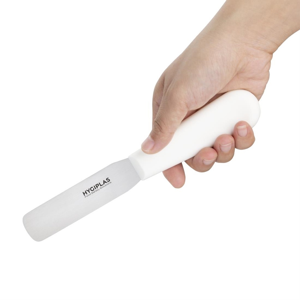 Couteau spatule droit Hygiplas blanc 100mm