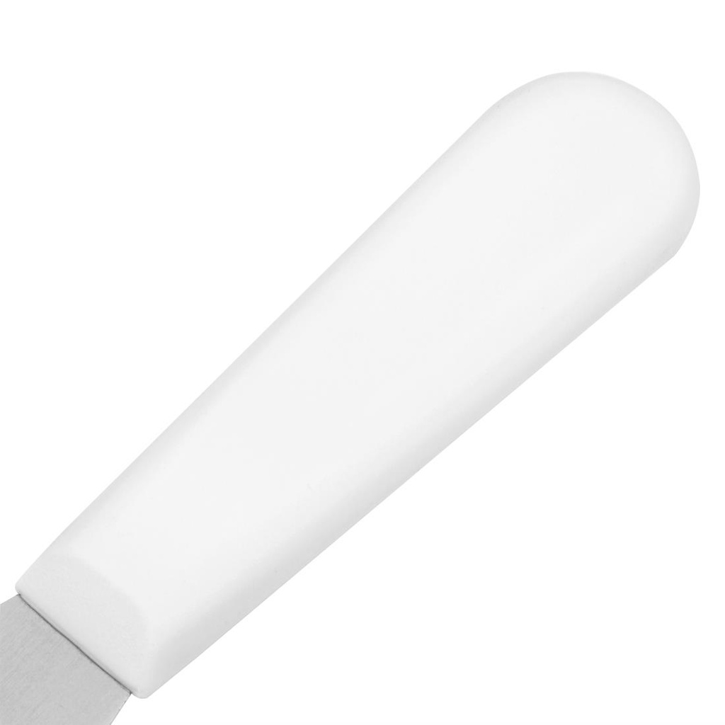 Couteau spatule droit Hygiplas blanc 100mm