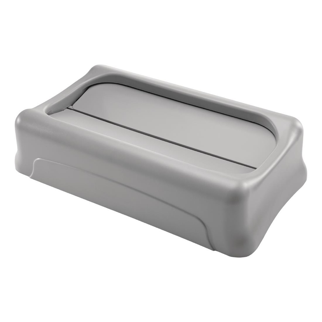 Couvercle basculant gris pour déchets divers Rubbermaid