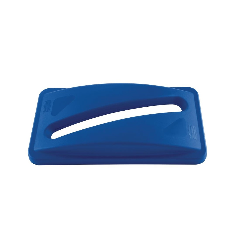 Couvercle bleu pour papiers Rubbermaid