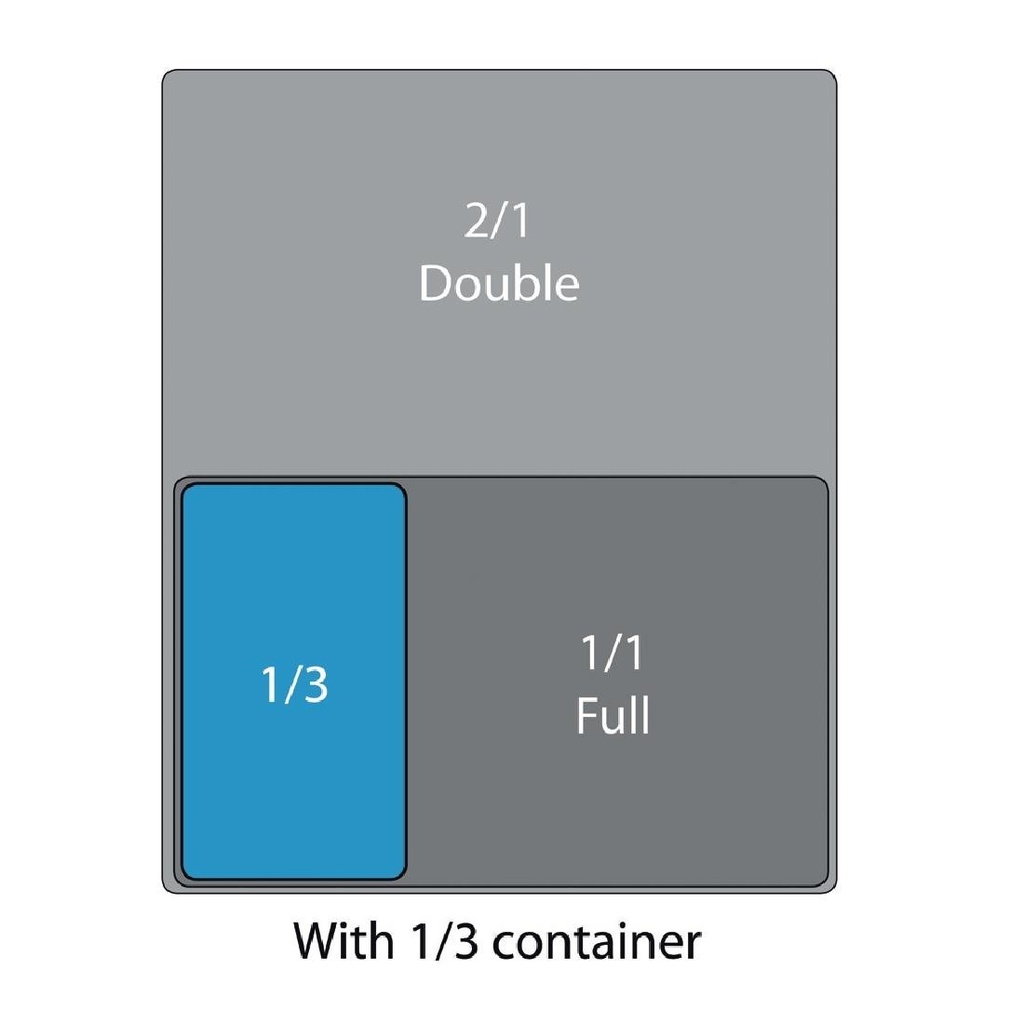 Couvercle hermétique GN 1/3 Cambro en polypropylène