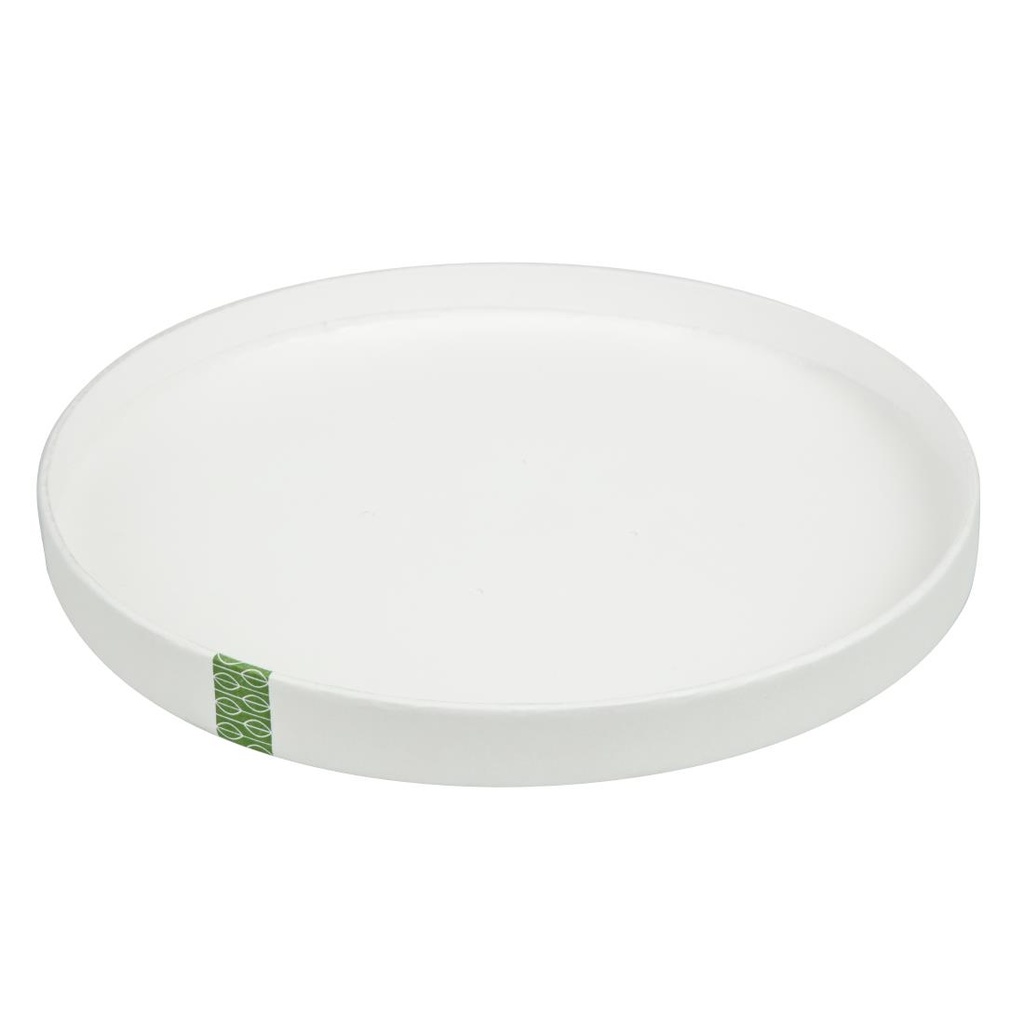 Couvercles à trous en carton doublé PLA série 185 Vegware (lot de 300)