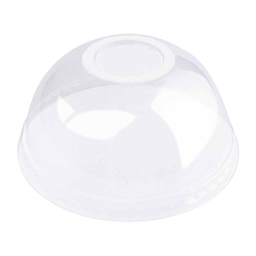 Couvercles dôme compostables en PLA Fiesta Compostable pour gobelets 340/454/568ml (Lot de 1000)