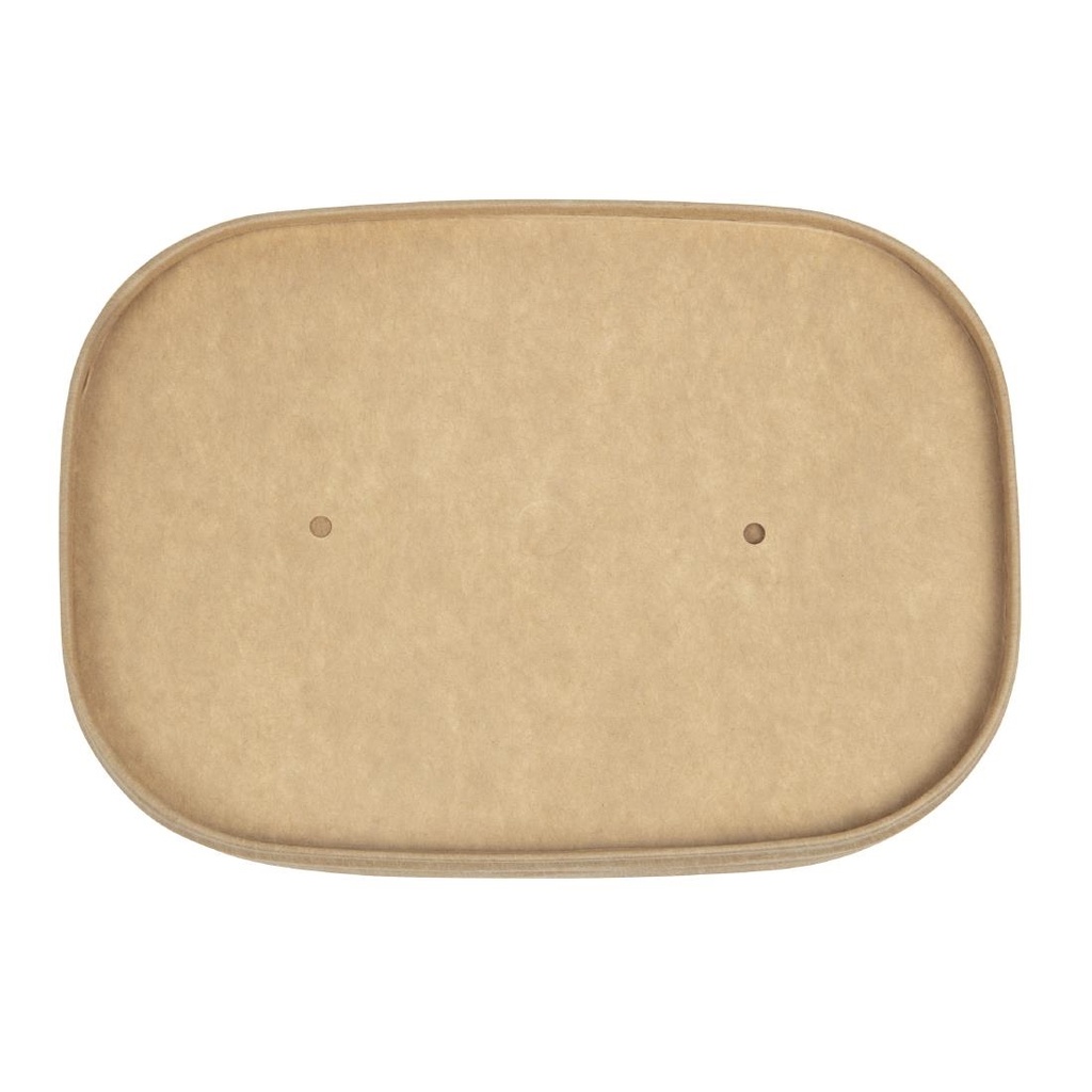 Couvercles en carton micro-ondables pour barquettes alimentaires Colpac Stagione (Lot de 300)