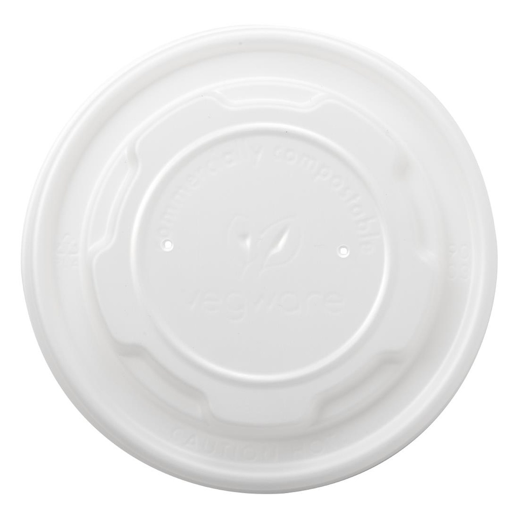 Couvercles plats compostables Vegware 230 ml (x1000)