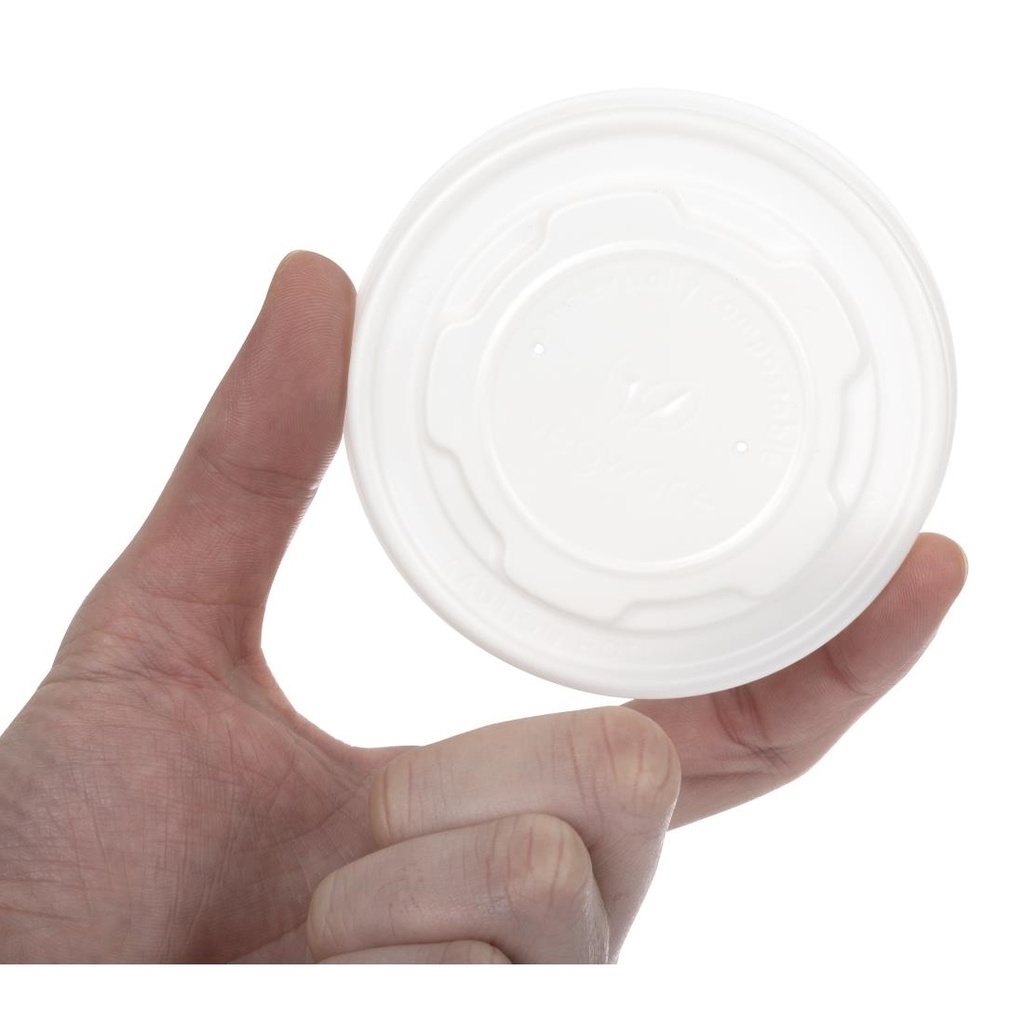 Couvercles plats compostables Vegware 230 ml (x1000)