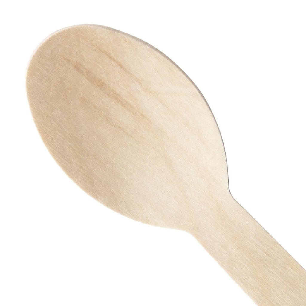 Cuillères en bois emballées individuellement Fiesta Compostable (lot de 500)