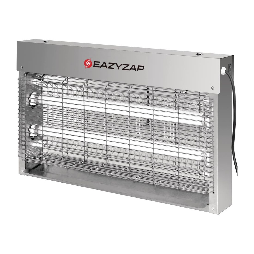 Désinsectiseur LED en inox brossé Eazyzap 20W