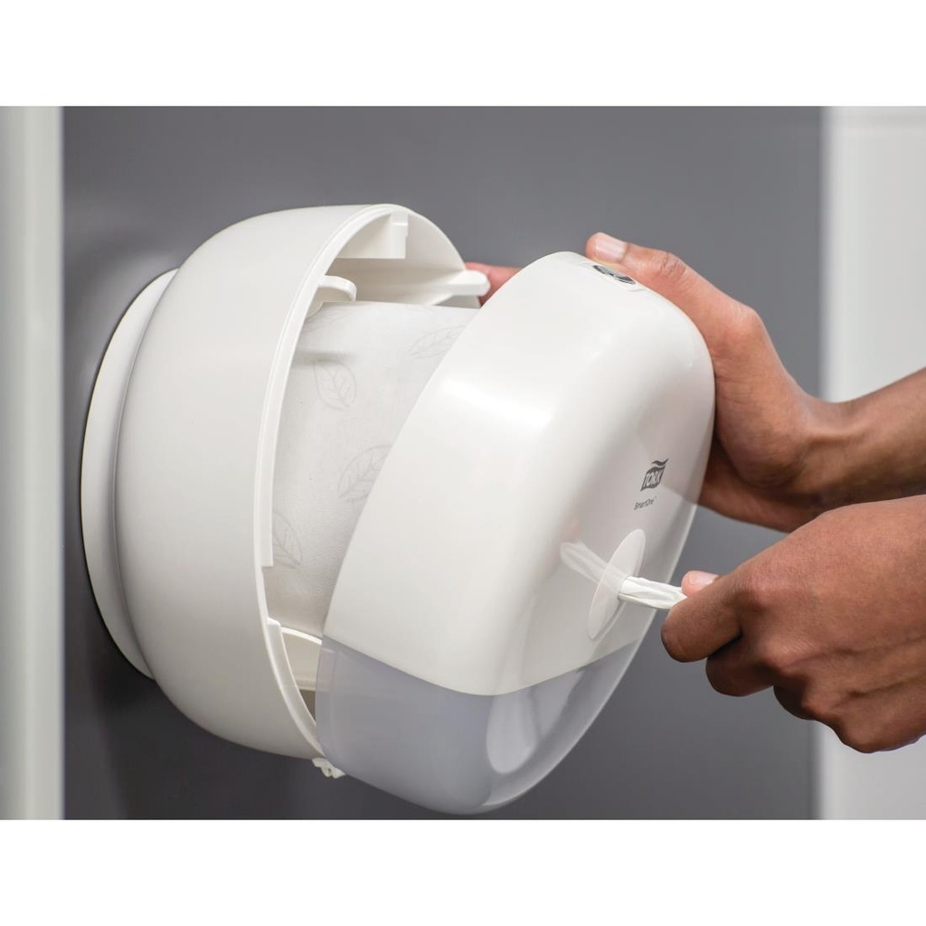 Distributeur de papier toilette Tork Smart One Mini blanc