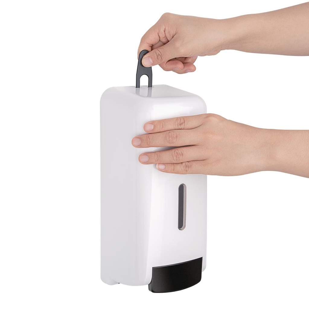 Distributeur de savon liquide et désinfectant pour les mains Jantex 1L