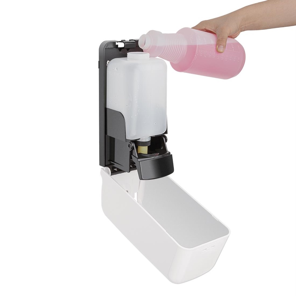 Distributeur de savon liquide et désinfectant pour les mains Jantex 1L