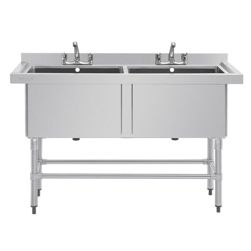 Double évier profond Vogue 1410 x 600mm