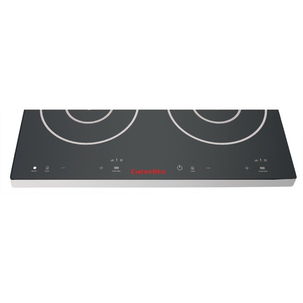 Double plaque de cuisson induction à commande tactile Caterlite 3 kW