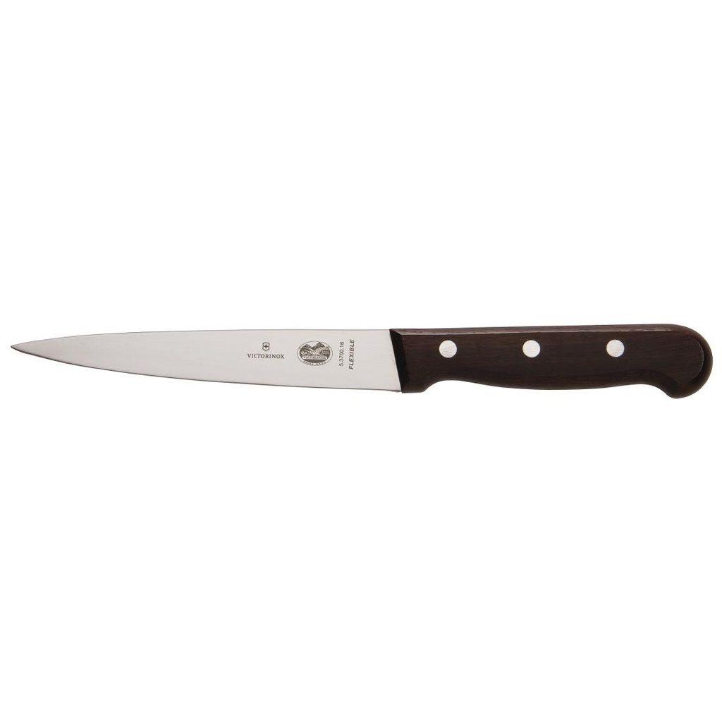 Ensemble couteaux manche en bois de rose, couteau de cuisinier 250mm et étui Victorinox