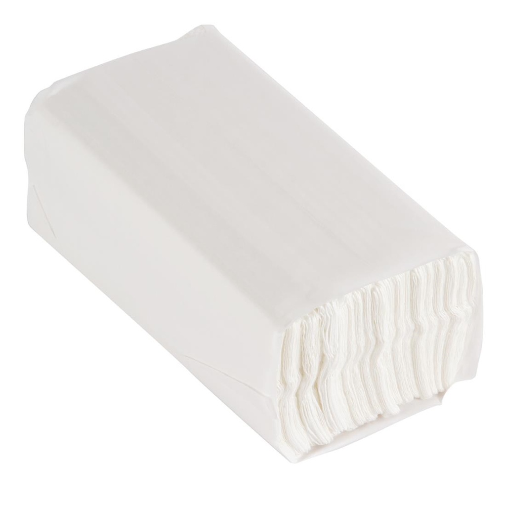 Essuie-mains 2 plis pliage en C 160 feuilles blanc Jantex (Lot de 2355)