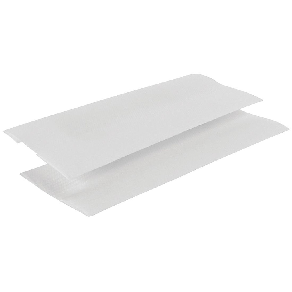 Essuie-mains 2 plis pliage en C 160 feuilles blanc Jantex (Lot de 2355)