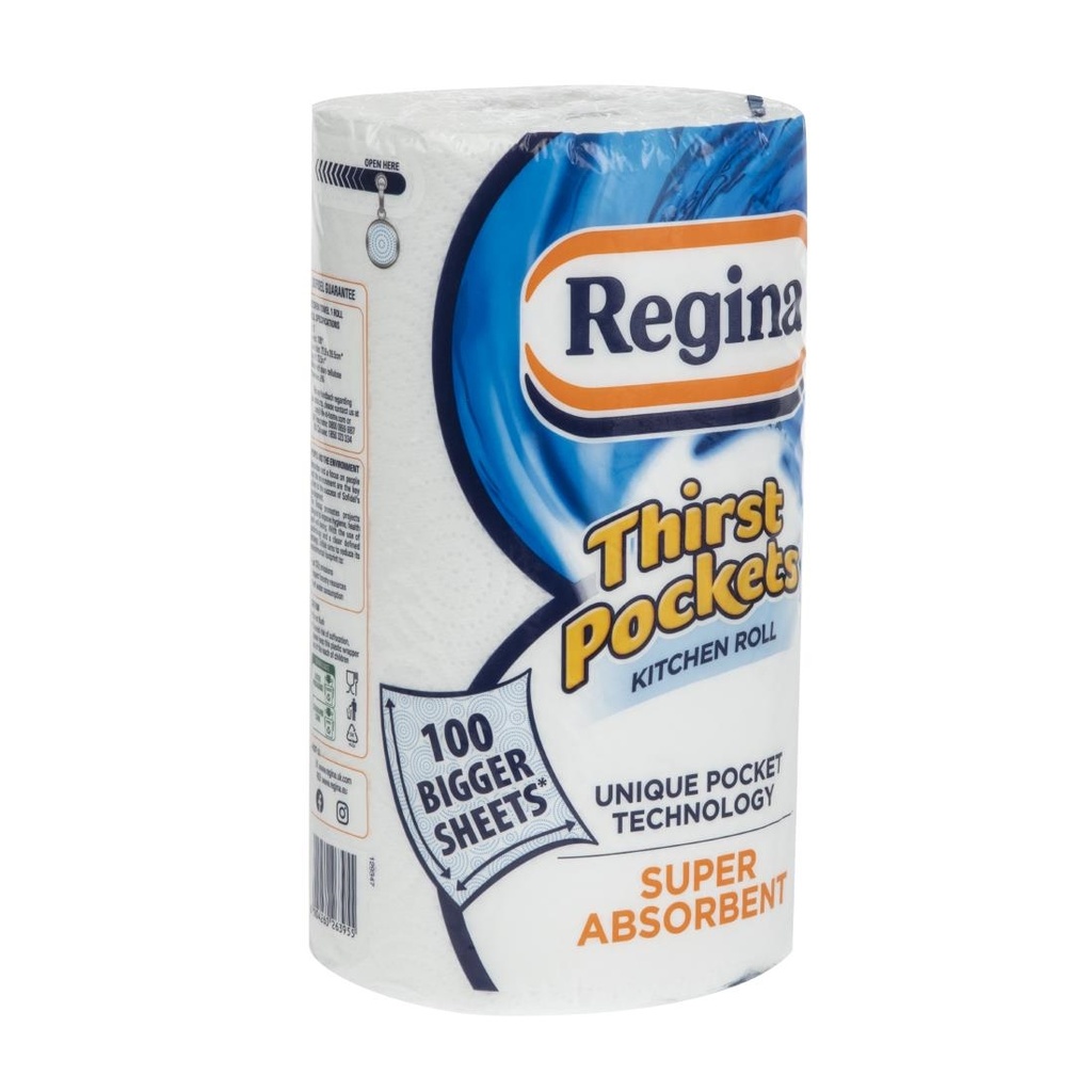 Essuie-tout Regina Thirst pockets 100 feuilles (x6)