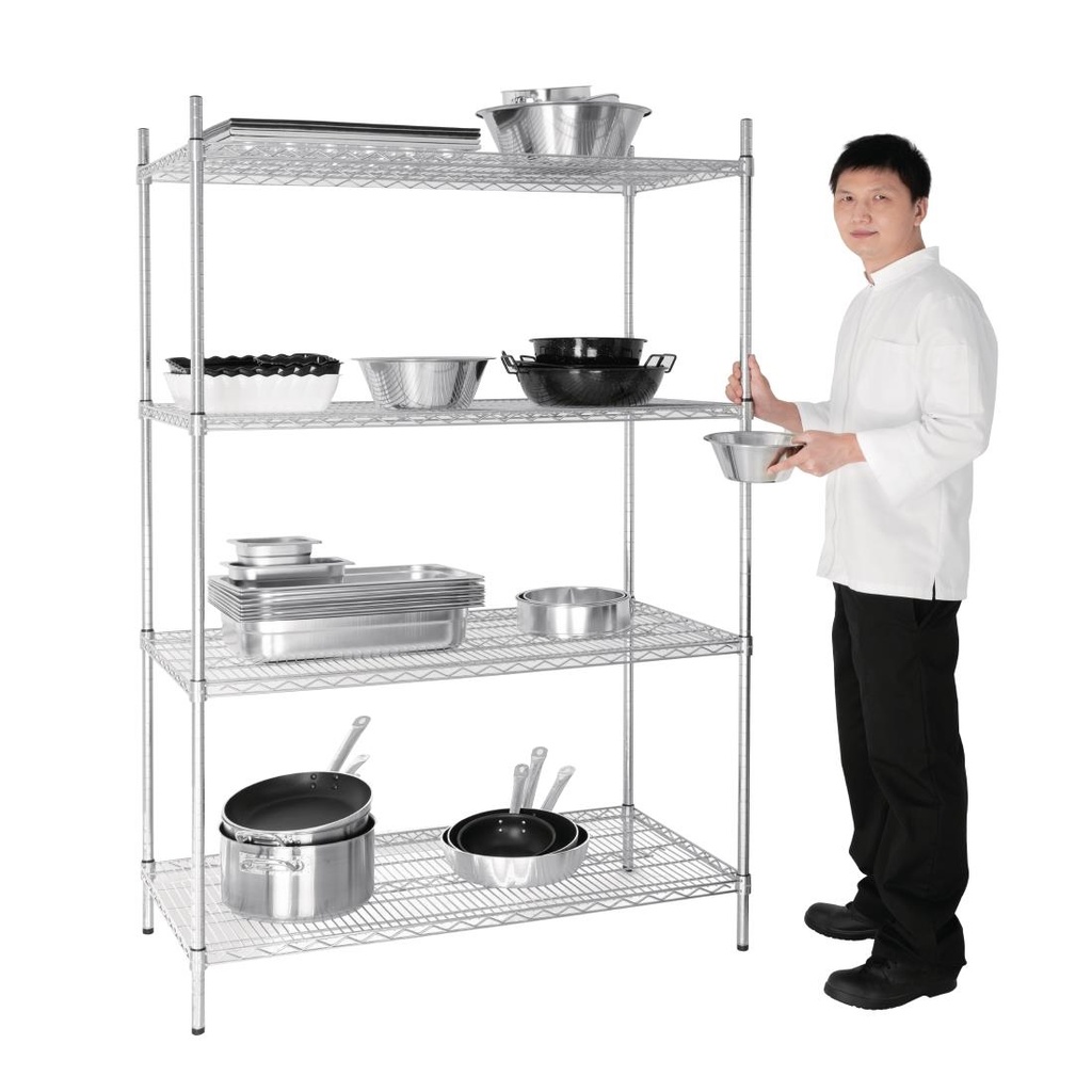 Étagère en kit 4 niveaux Vogue 1220 x 610mm