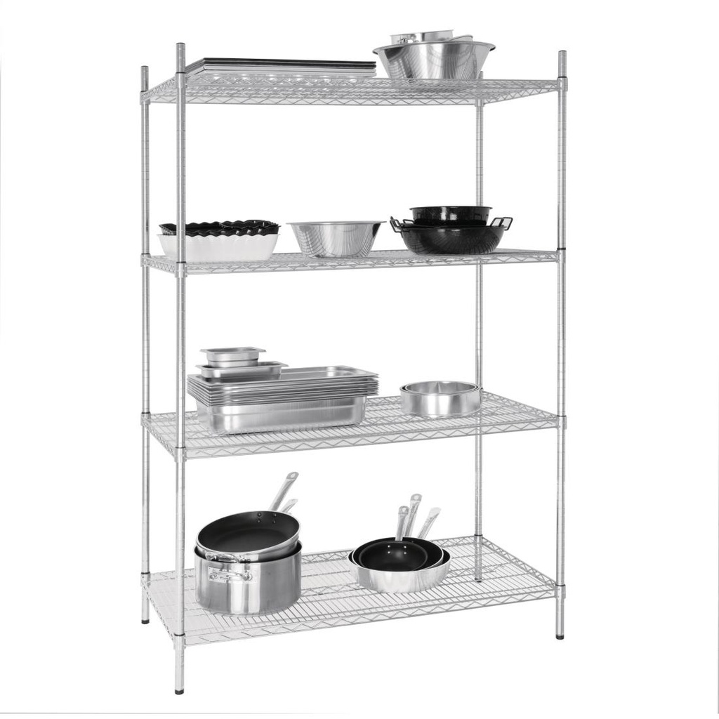 Étagère en kit 4 niveaux Vogue 1220 x 610mm